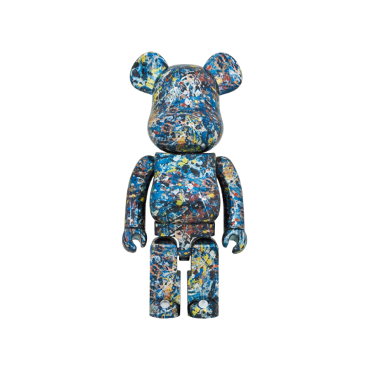 Bearbrick World Wide Tour 3 Jackson Pollock Studio Chrome Ver. 1000%