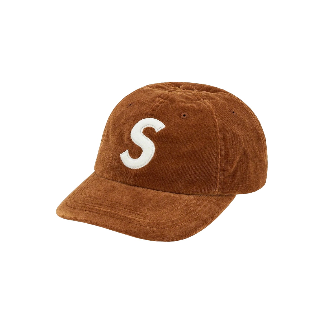 Supreme Velvet S Logo 6-Panel 【Black】