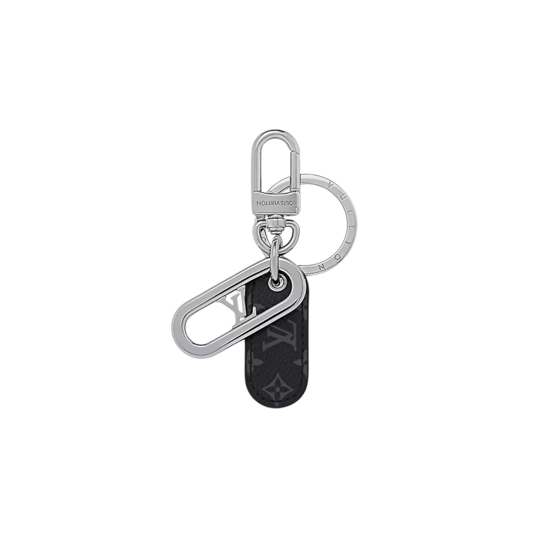 M00927 Louis Vuitton LV Padded Circle Bag Charm and Key Holder Monogram Eclipse - 대표 이미지 #1