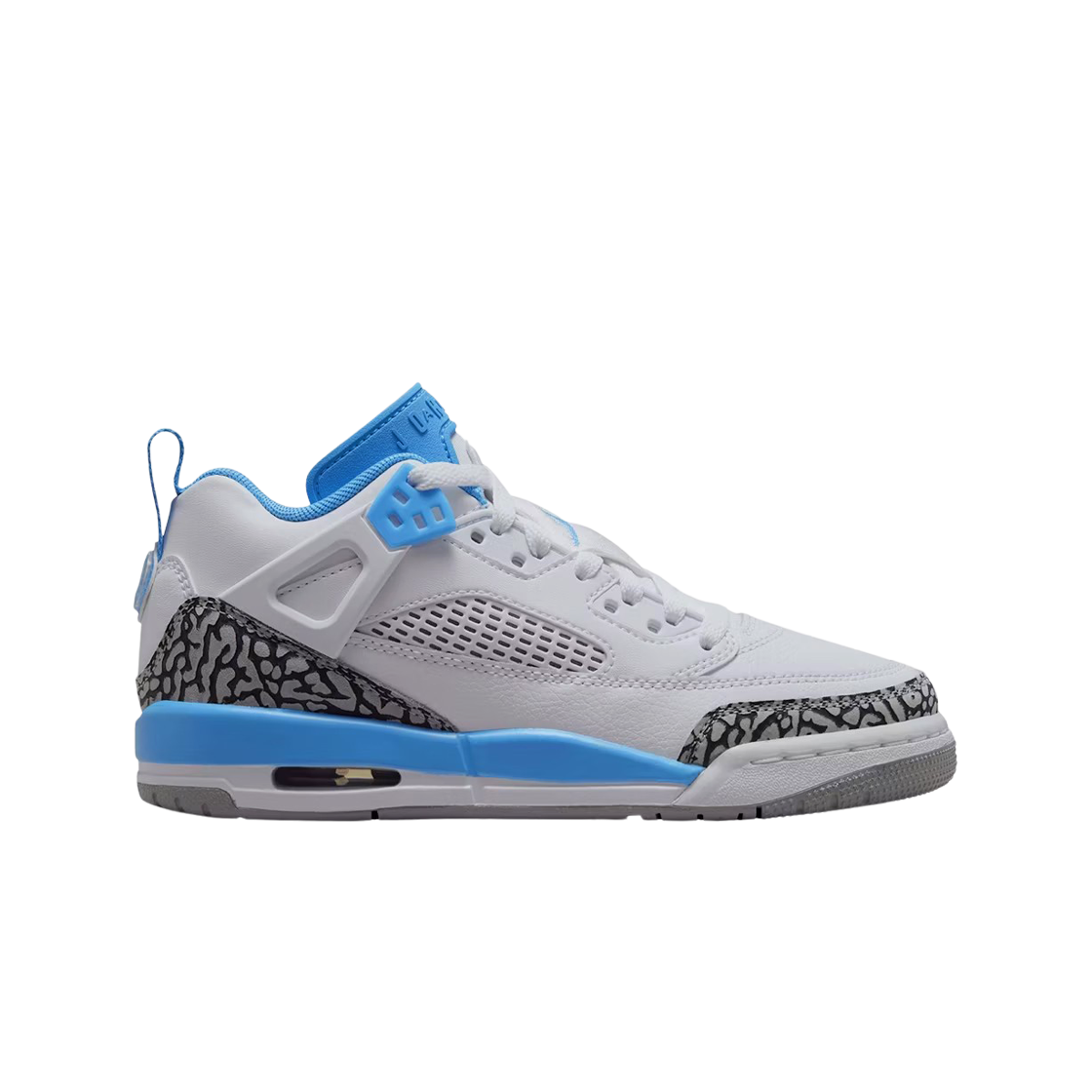 (GS) 조던 스피자이크 로우 화이트 유니버시티 블루((GS) Jordan Spizike Low White University Blue)