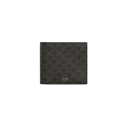 Celine Bi-Fold Wallet in Triomphe Canvas Black