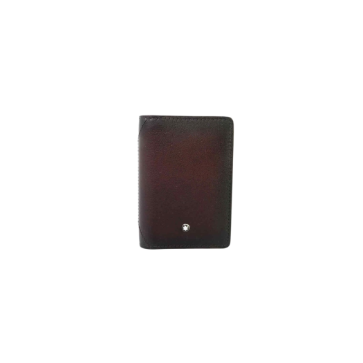 Montblanc Meisterstruck Sfumato Business Card Holder with U Gusset Burgundy