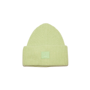 Acne Studios Large Face Logo Beanie Pale Green Melange