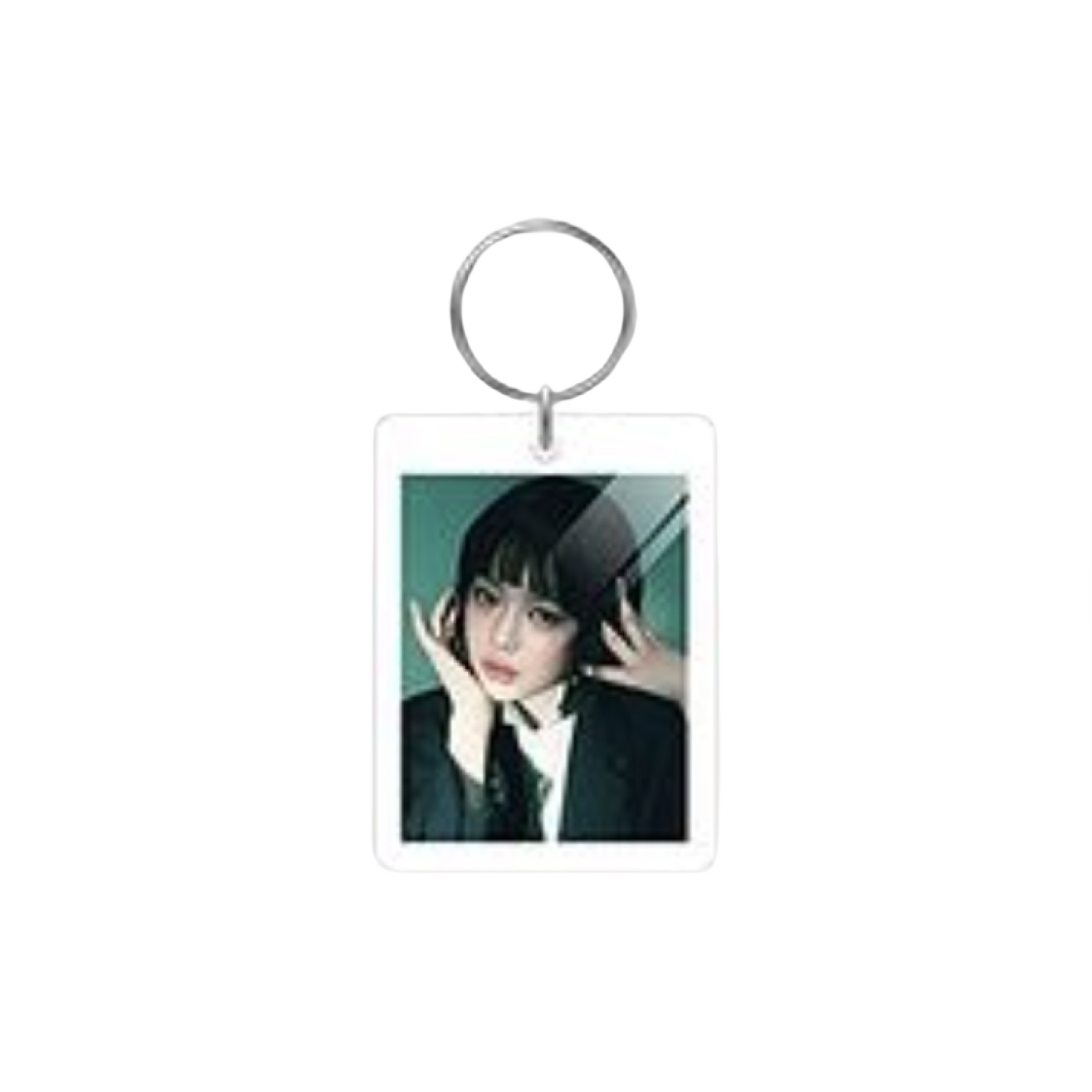 - NewJeans How Sweet Acrylic Photo Keyring Hanni