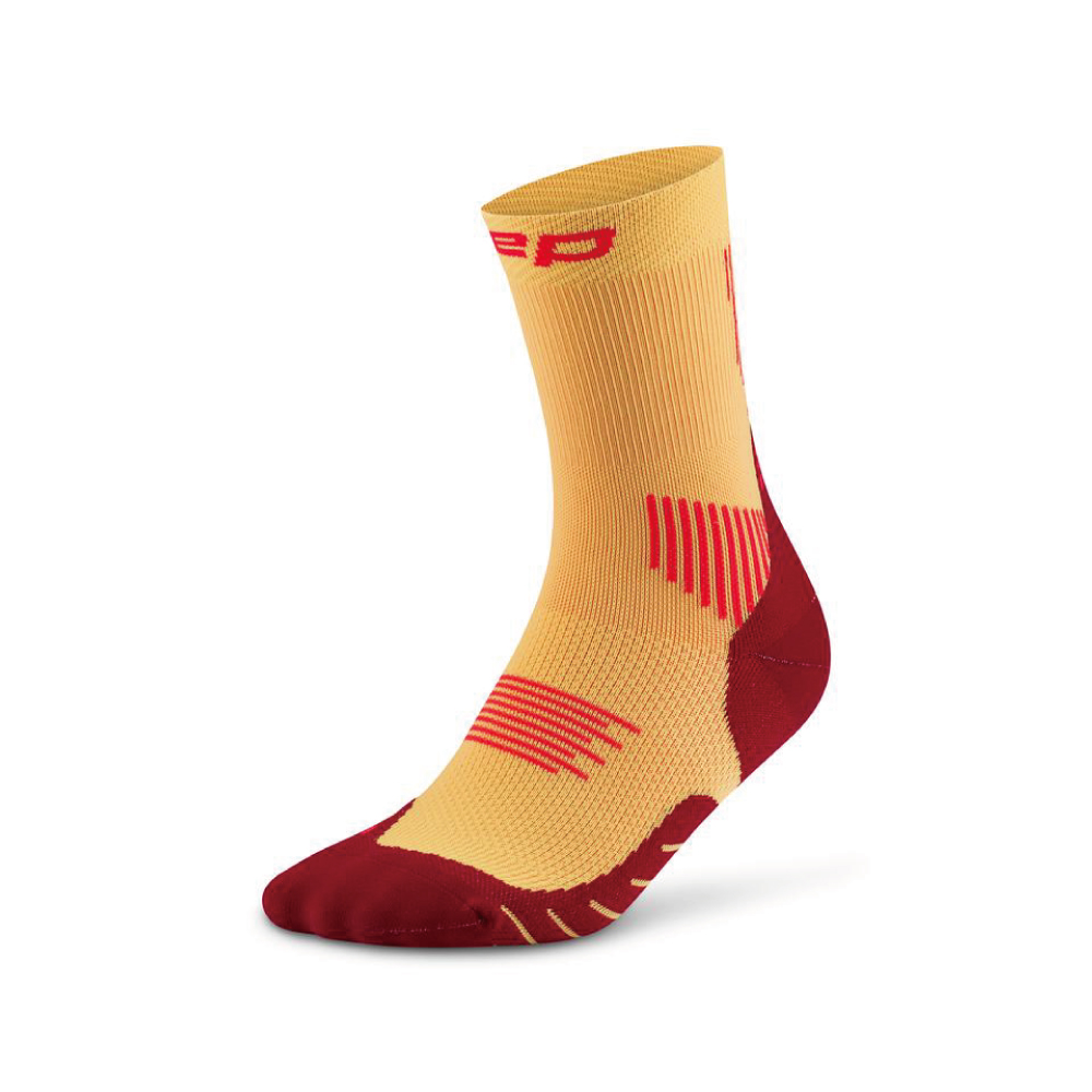 CEP 코어 런 미드컷 삭스 V5 마리골드/버건디(CEP Core Run Mid Cut Socks Marigold/Burgurndy) - 3
