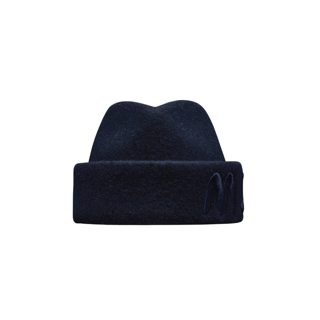 몽클레르 x 살레헤 벰버리 울 펠트 비니 네이비 블루 - 23FW(Moncler x Salehe Bembury Wool Felt Beanie Navy Blue - 23FW) - 1