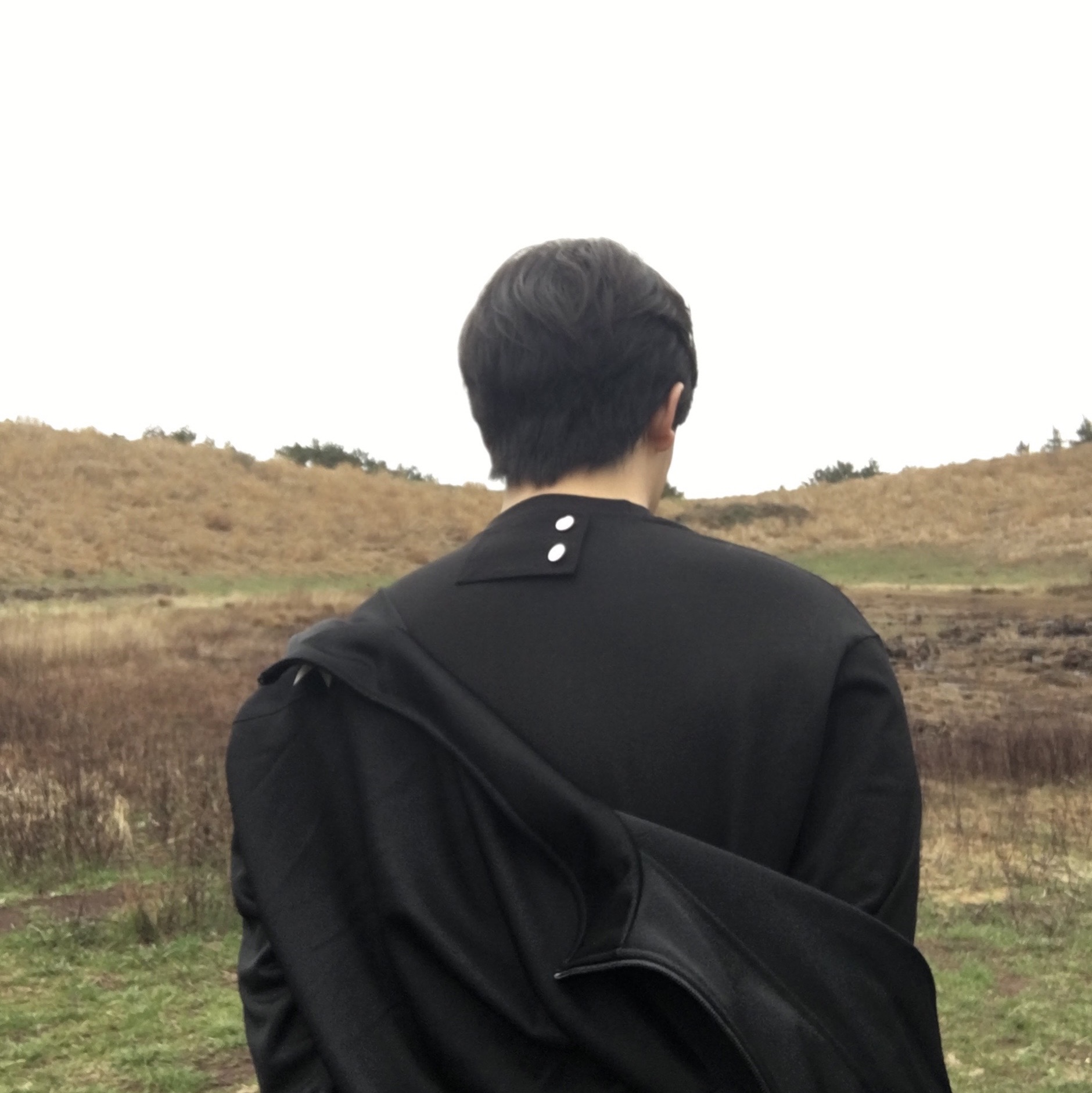 Kapital Smooth Jersey Stuntman & Woman Track Jacket Black, Dr. Martens 1461 Desert Oasis Suede Black 착용 스타일 - 2