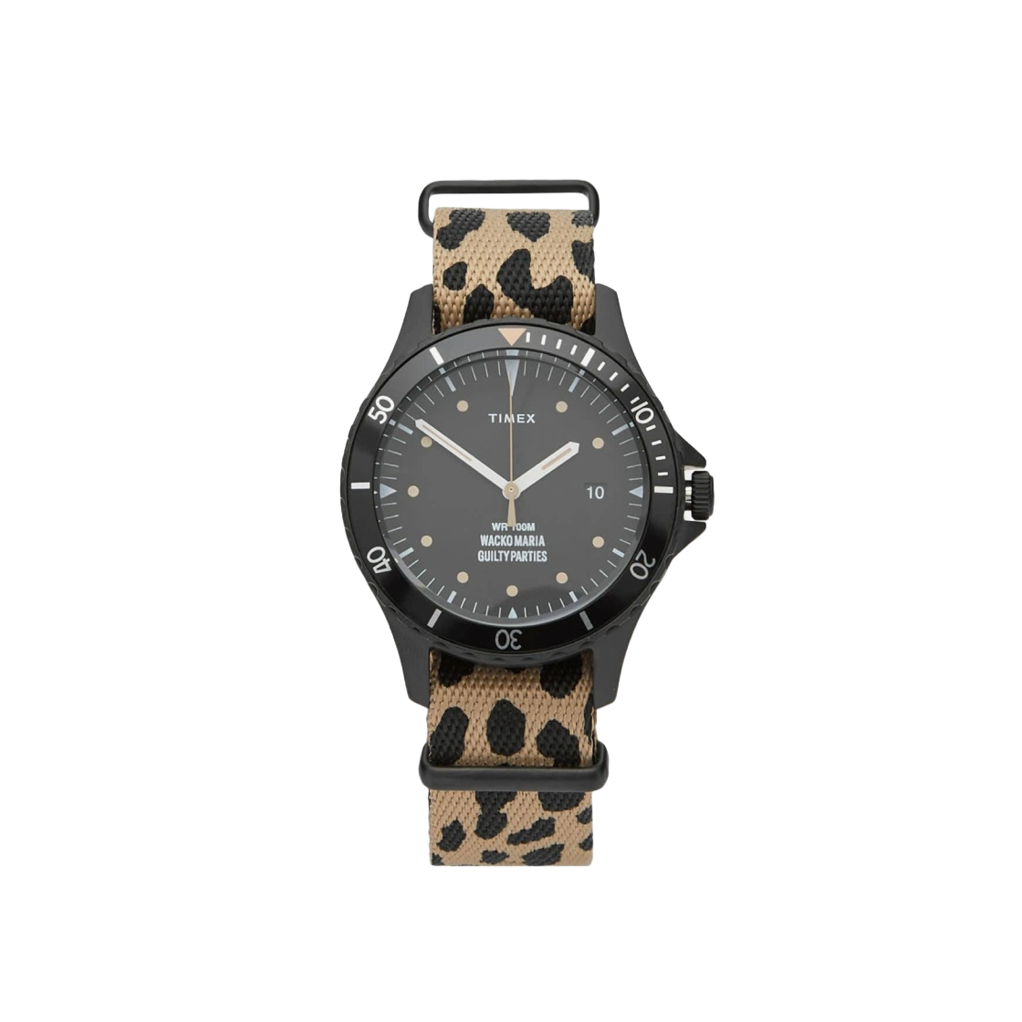 타이맥스 x 와코 마리아 x 엔드 네비 38 기프트세트 레오파드 앤 블랙(Timex x Wacko Maria x END. Navi 38 Giftset Leopard & Black)