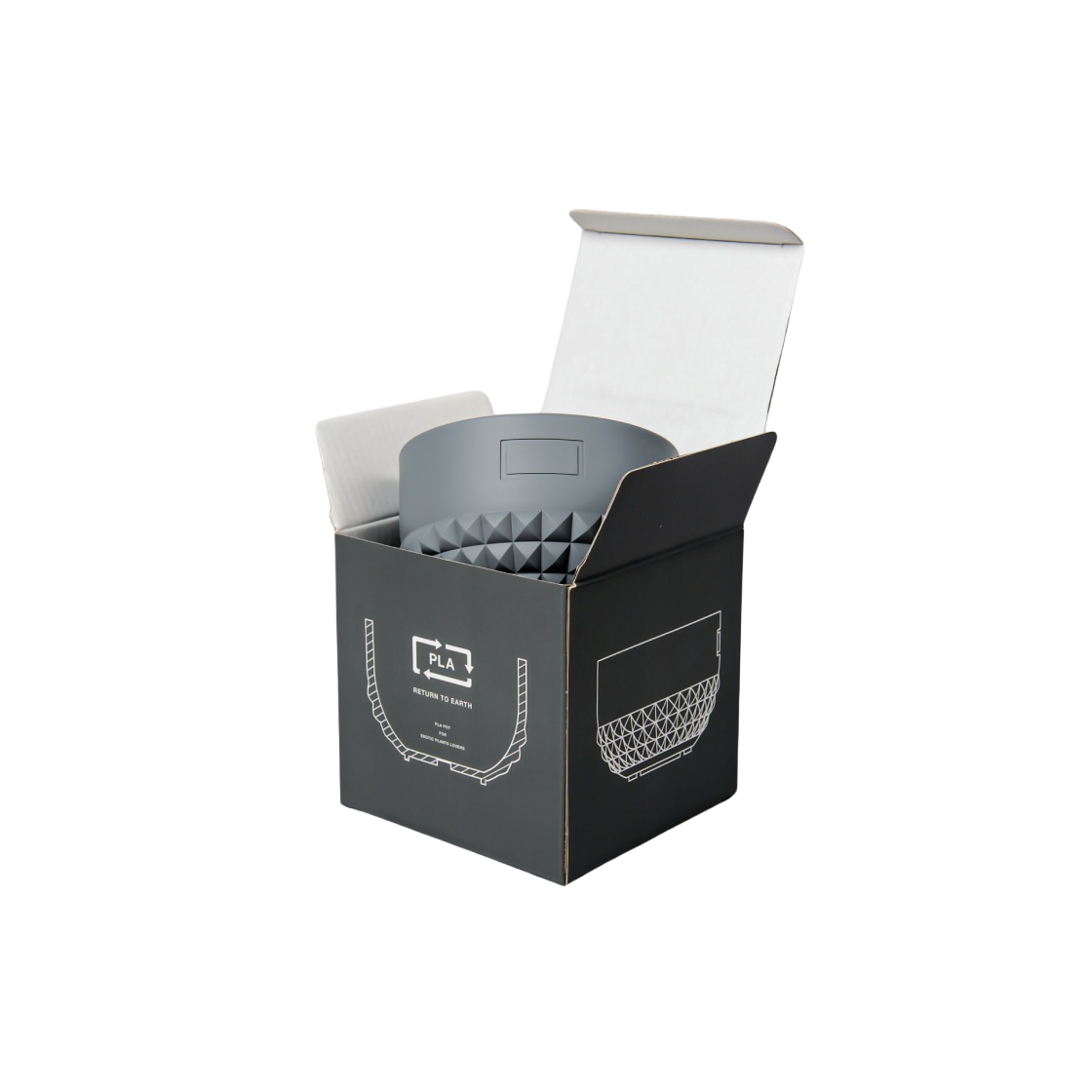 보타나이즈 플라 팟 보울 스터드 그레이(Botanize Pla Pot Bowl Studs Gray) - 3