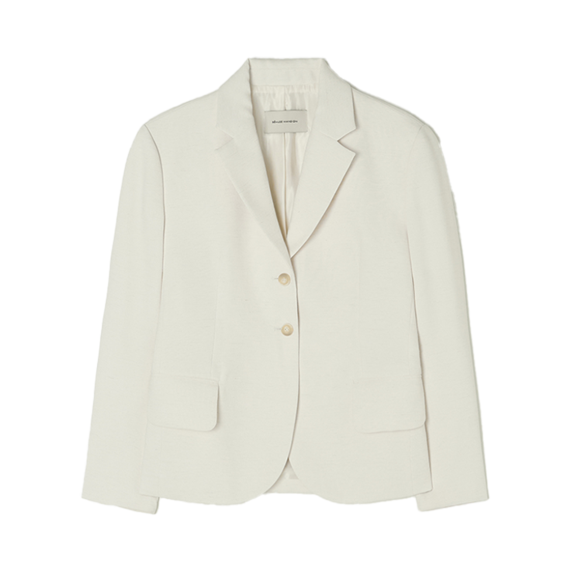 비뮤즈맨션 오버핏 싱글 자켓 크림(BEMUSE MANSION Overfit single jacket Cream)
