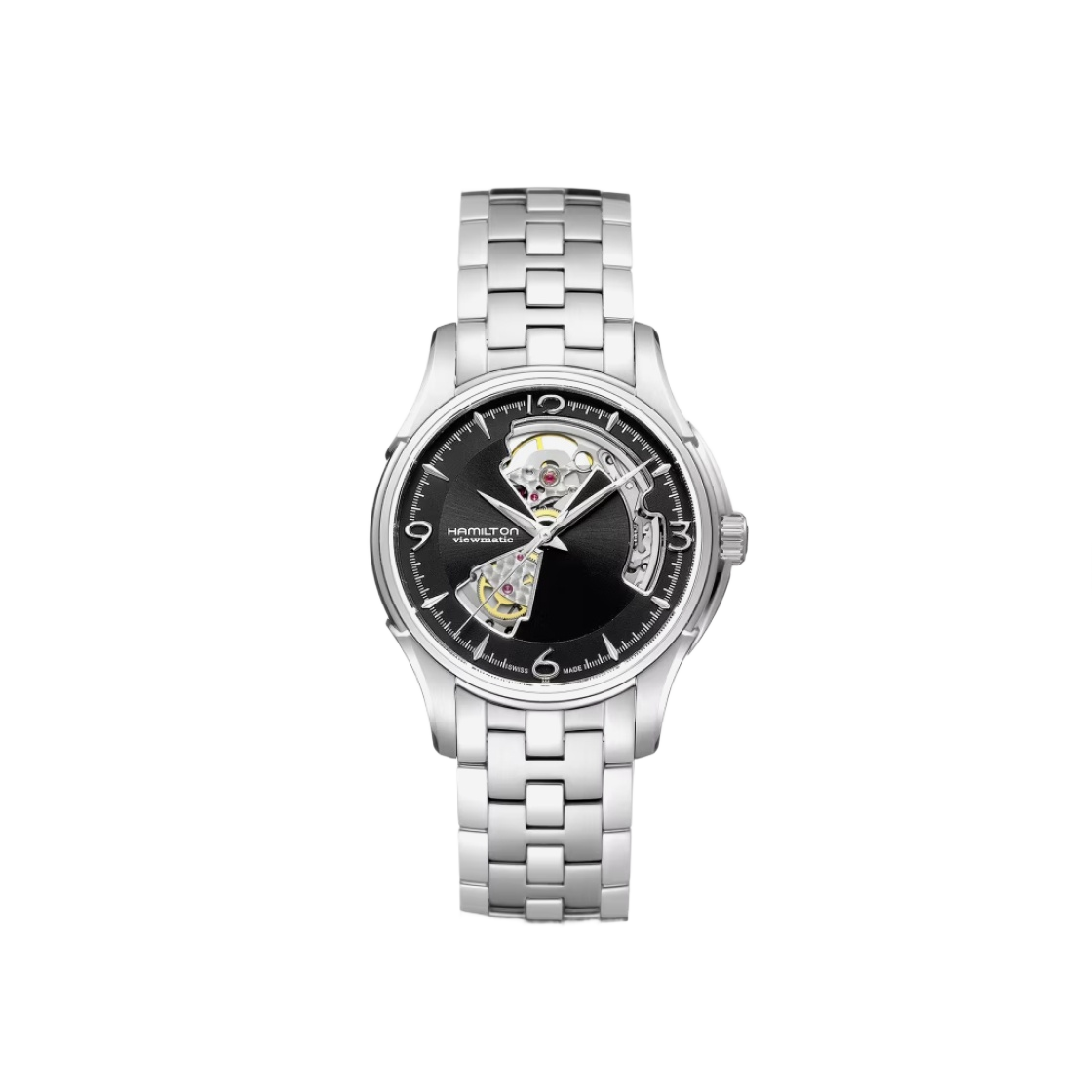H32565135 Hamilton Jazzmaster Open Heart Auto 40mm Stainless Steel Black