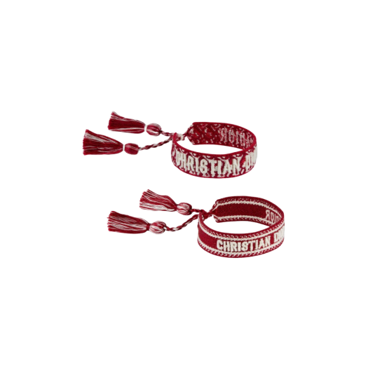 (W) Dior J'Adior Bracelet Set Red Dior Oblique