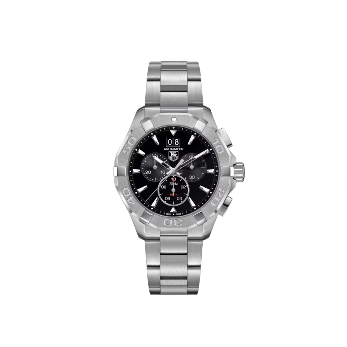 태그 호이어 아쿠아레이서 쿼츠 크로노그래프 스틸 블랙(TAG Heuer Aquaracer Quartz Chronograph Steel Black)