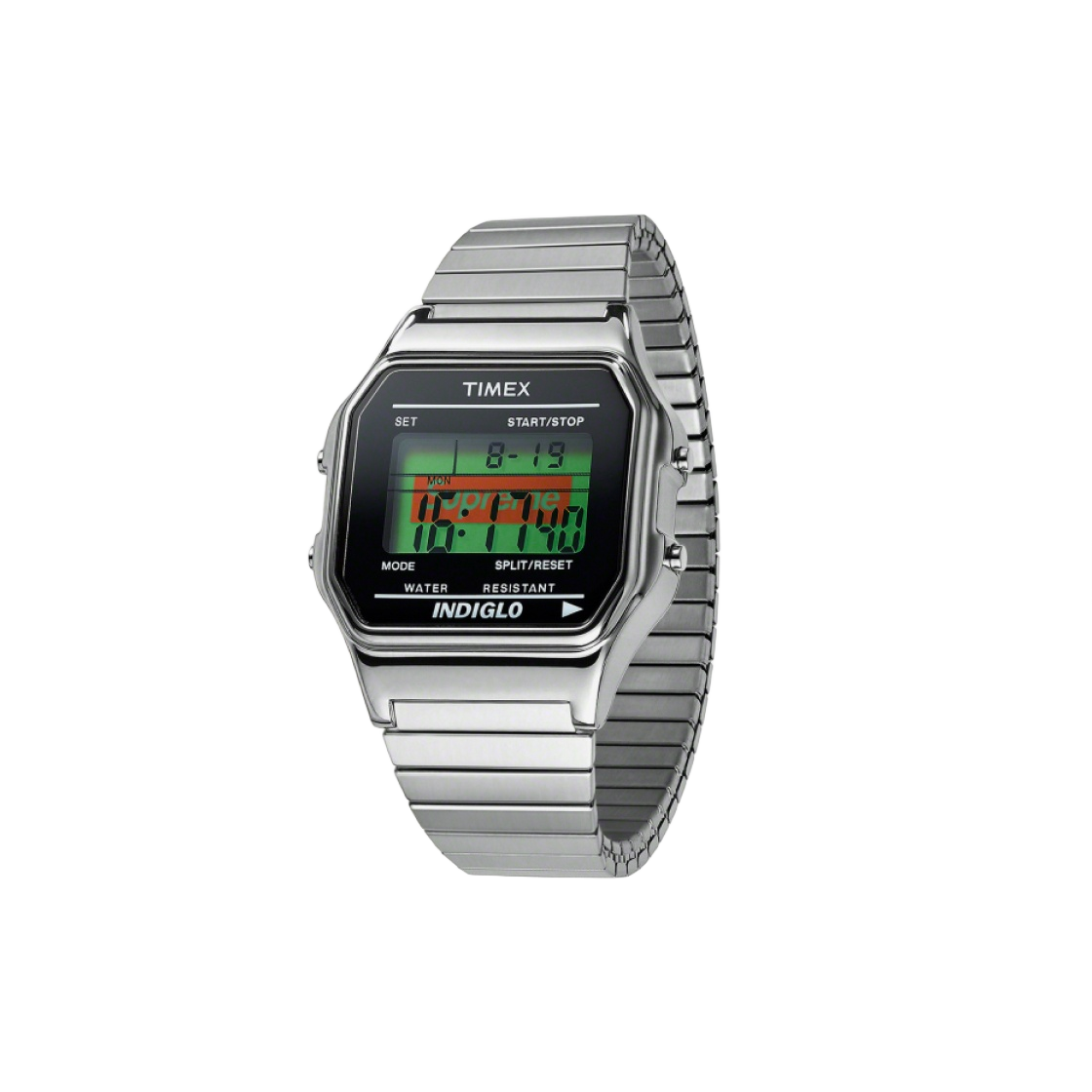 타이맥스 x 슈프림 전자 시계 실버 - 19FW(Timex x Supreme Digital Watch Silver - 19FW)
