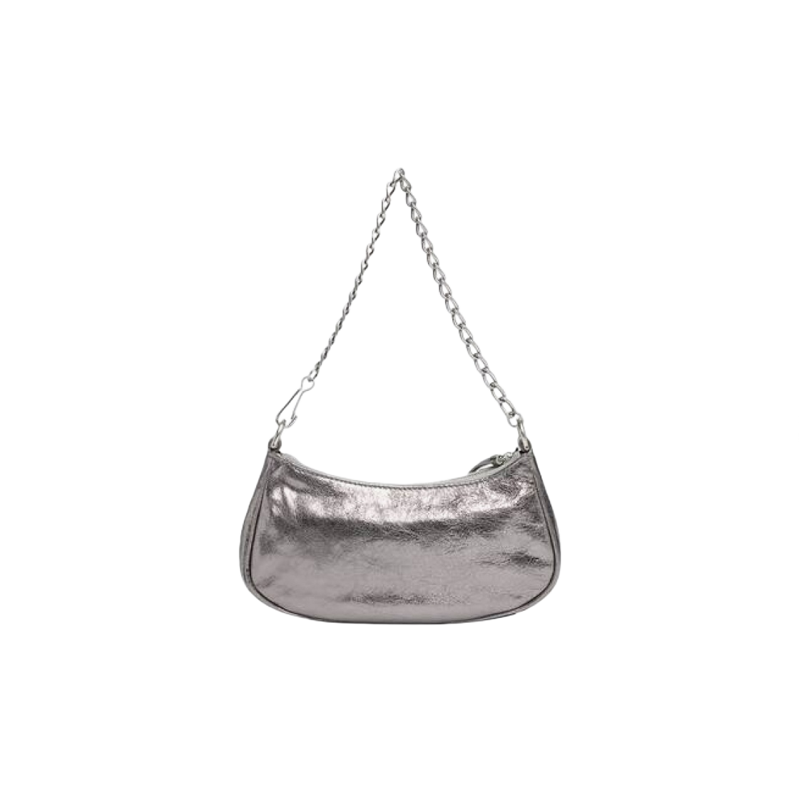 발렌시아가 크로커다일 엠보스 르 카골 체인 미니 퍼스 실버(Balenciaga Crocodile Embossed Le Cagole Mini Purse with Chain Silver) - 2