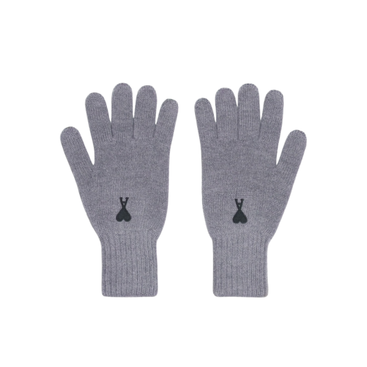 AMI de Coeur Gloves Grey Black