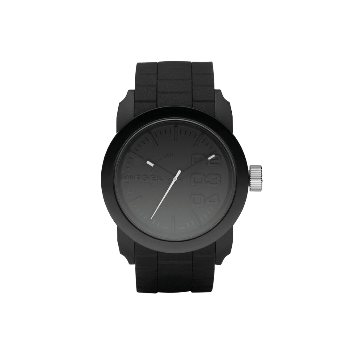 DZ1437 Diesel Dz1437 Viewfinder Three-Hand 44mm Black Silicone Dark Grey