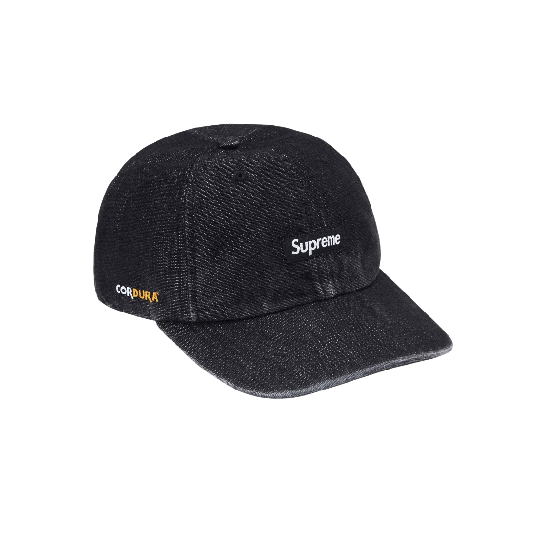 슈프림 코듀라 데님 스몰 박스 6-패널 블랙 - 24SS(Supreme Cordura Denim Small Box 6-Panel Black - 24SS)