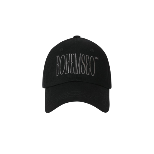 ●BOHEMIAN SEOUL● BOHEMSEO SIGNATURE LOGO PIGMENT BALL CAP 보헤미안 서울 시그니쳐 로고 피그먼트 볼캡 차콜 | Bohemian