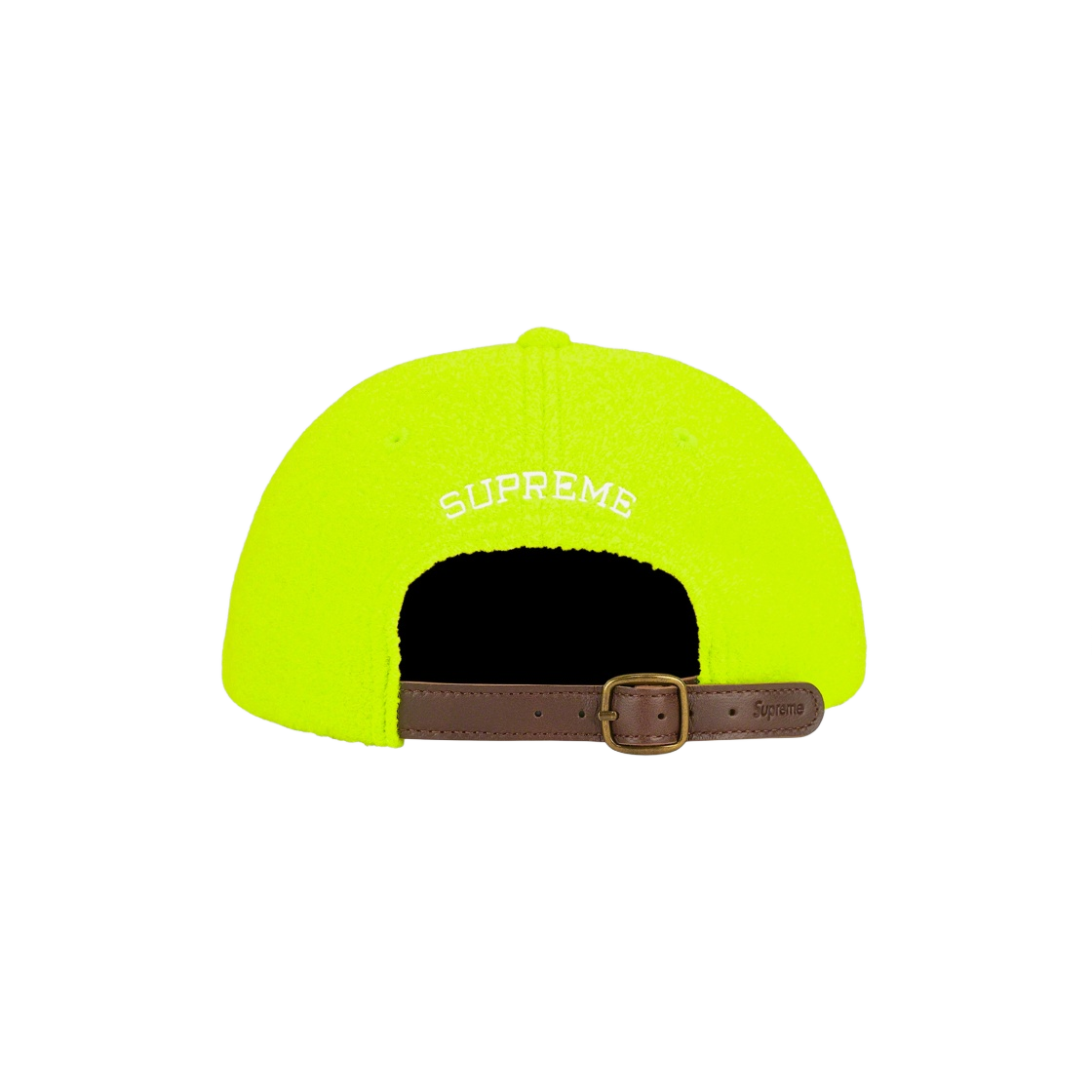 - Supreme Boiled Wool S Logo 6-Panel Fluorescent Green - 22FW - #2