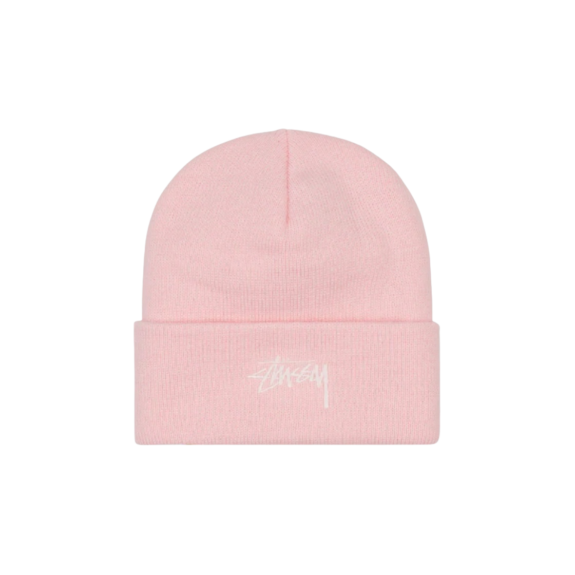 스투시 스탁 커프 비니 핑크