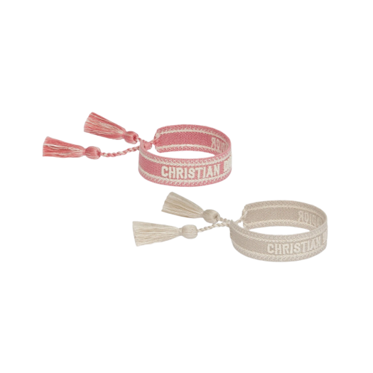 (W) Dior J'Adior Bracelet Set Caramel Beige Light Pink