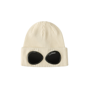 C.P. Company Cotton Goggle Beanie Gauze White - 24SS