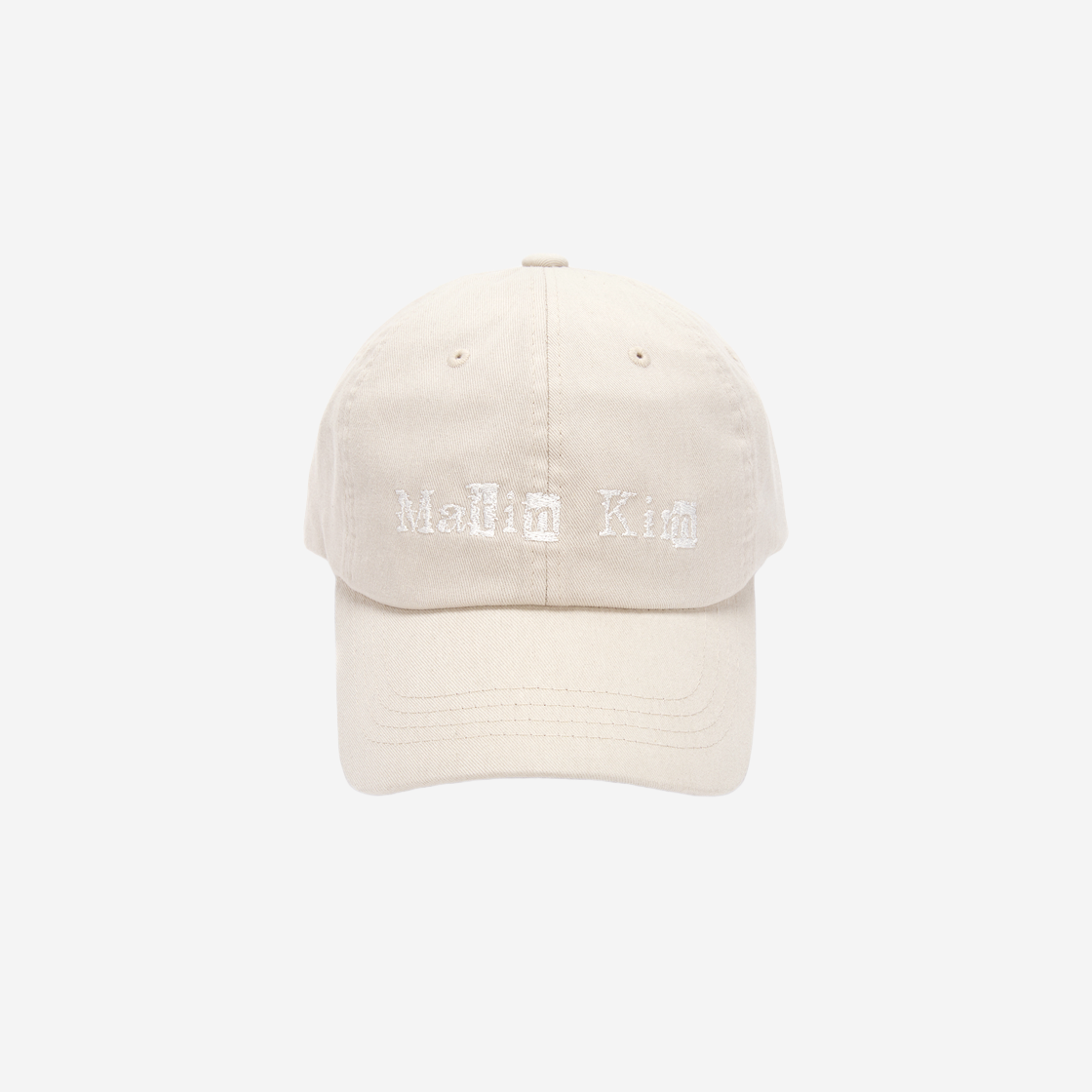 - Matin Kim Logo Scrap Ball Cap Light Beige