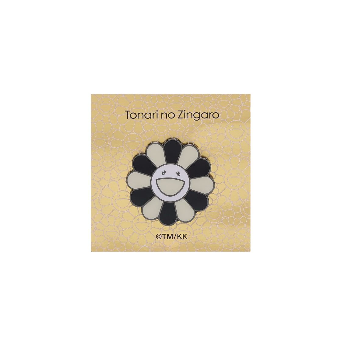 - Kaikai Kiki Flower Pin 37mm Gray Black