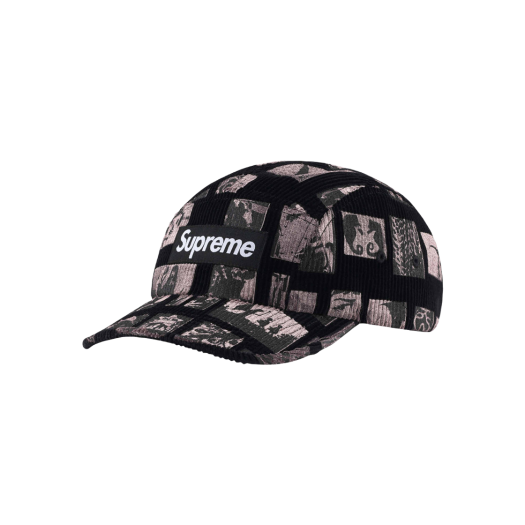 슈프림 레오파드 벨벳 캠프캡 블랙 - 24SS | Supreme | KREAM