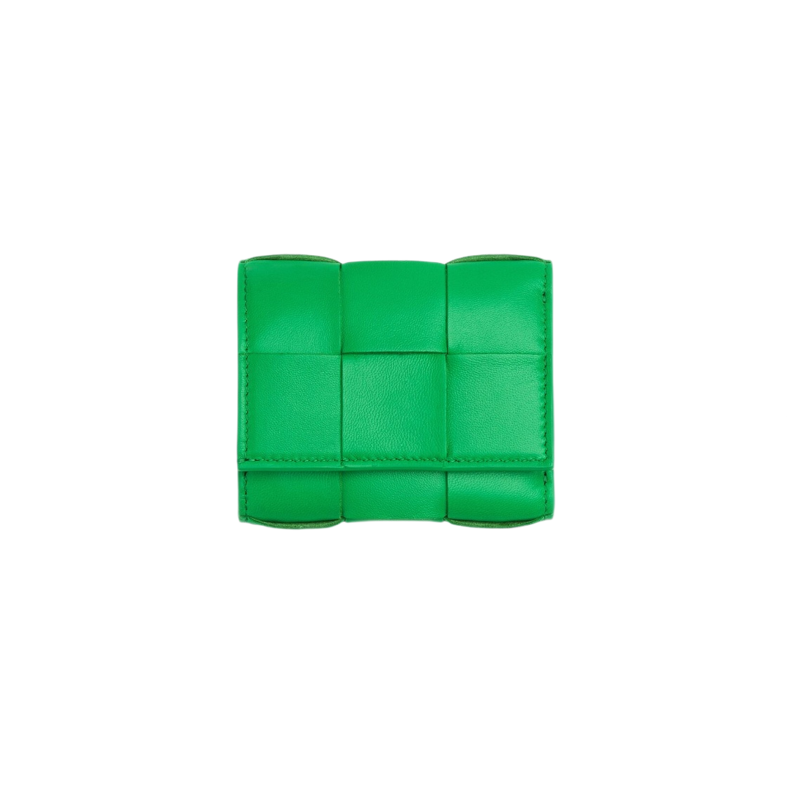 보테가 베네타 카세트백 트라이폴드 지퍼 지갑 패러킷(Bottega Veneta Cassette Tri-Fold Zip Wallet Parakeet) - 1
