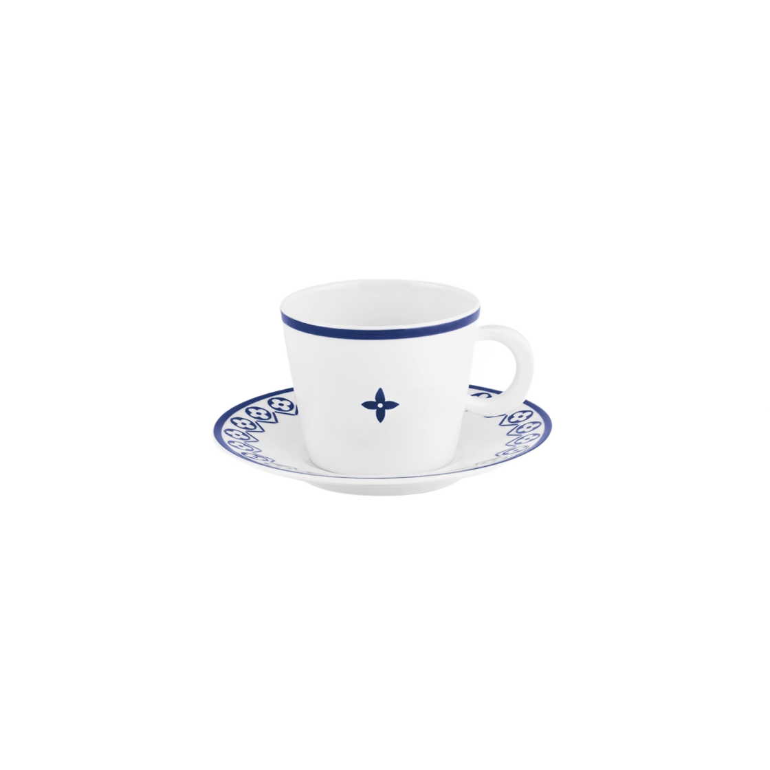 루이비통 티컵 앤 소서 모노그램 플라워 타일 (2개 세트)(Louis Vuitton Teacups and Saucers Monogram Flower Tile (Set of 2))