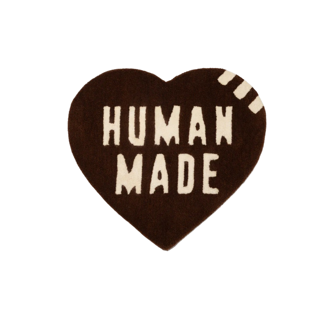 HM27GD071 Human Made Heart Rug Medium Brown - 대표 이미지 #1