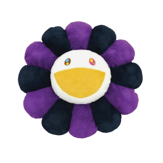 Kaikai Kiki Flower Cushion 60cm Purple White