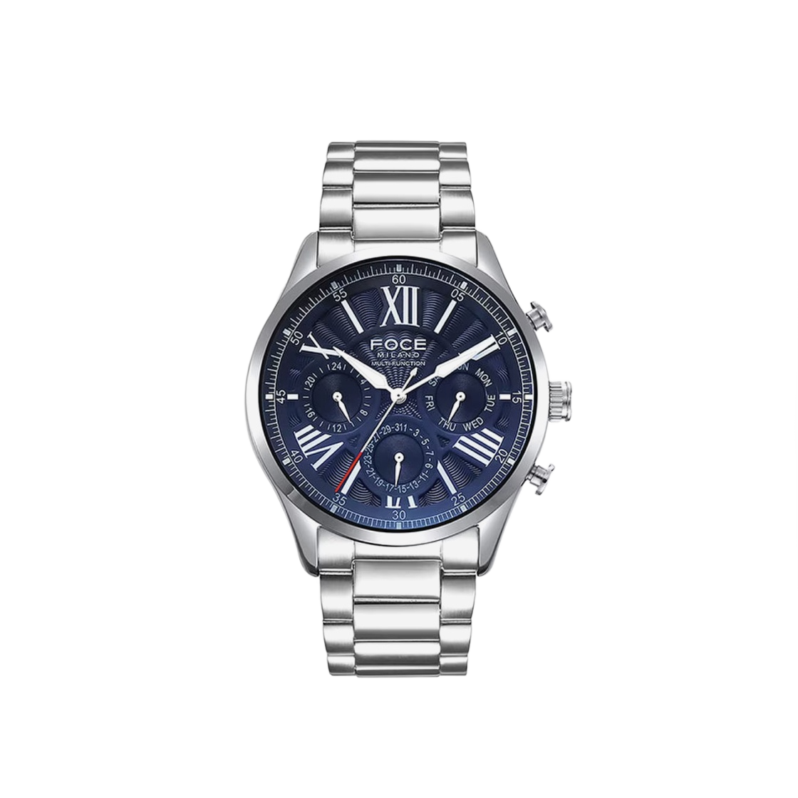 포체 FM7615BU 멀티 펑션 스테인리스 스틸 43mm 블루(Foce FM7615BU Multi-Function Stainless Steel 43mm Blue)