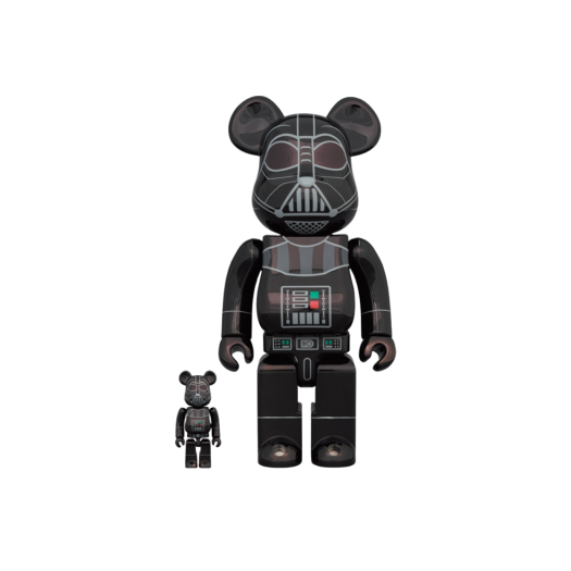 Bearbrick Star Wars Darth Vader Chrome Ver. 100% & 400% Set