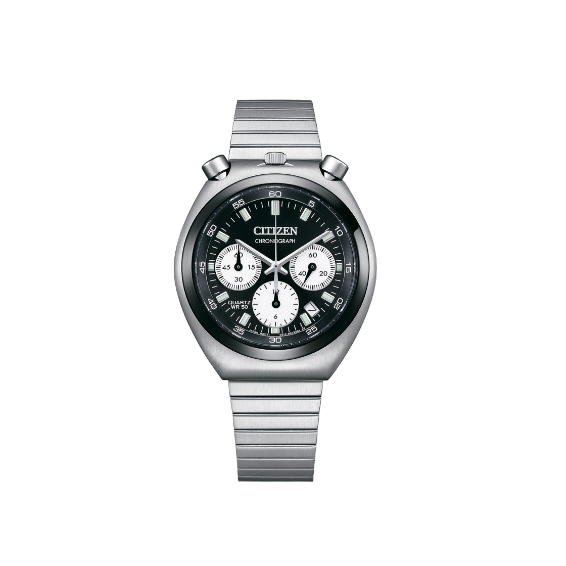 시티즌 쿼츠 38mm 스테인리스 스틸 블랙 실버