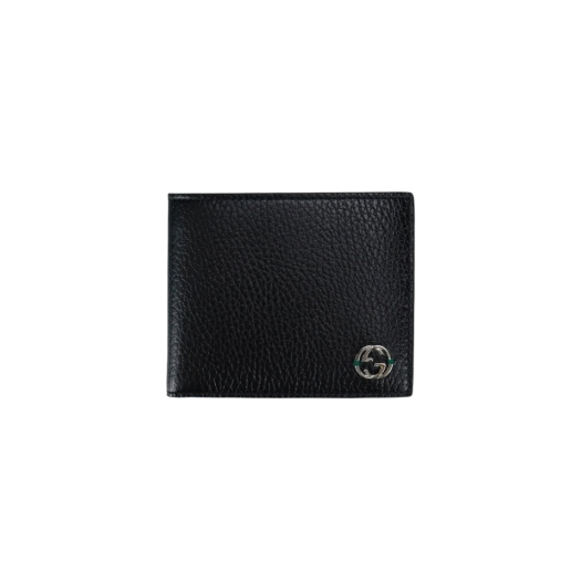 Gucci GG Interlocking Bi-Fold Wallet Black Green