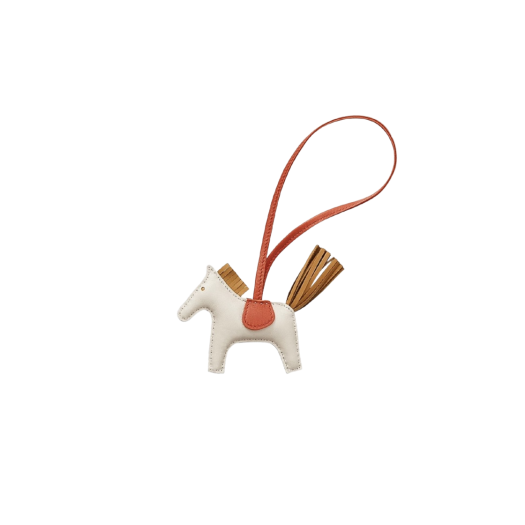 Hermes Rodeo PM Charm Milo & Craie Sesame Cornaline