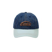 Emis Washed Denim Ball Cap Blue Mint