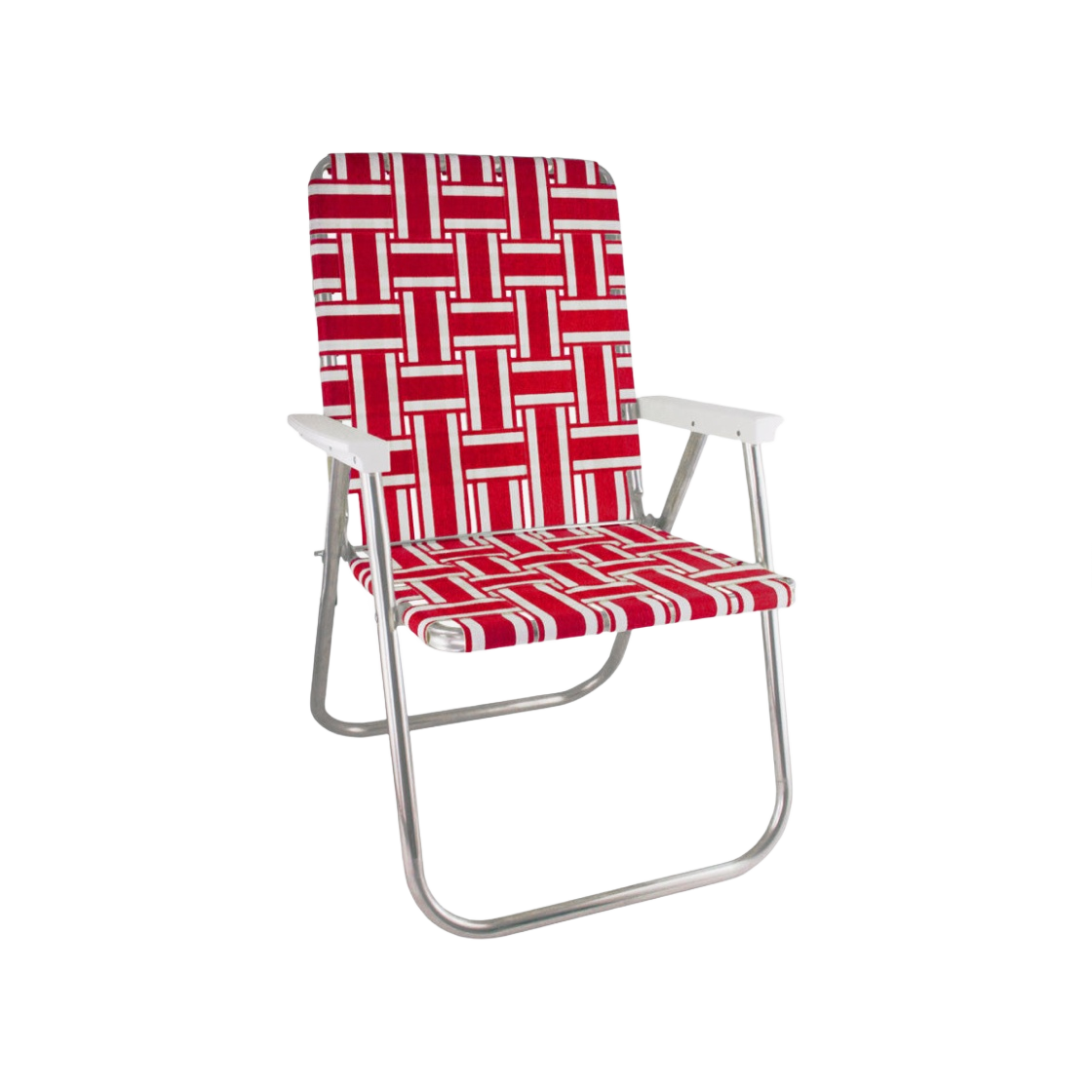 론 체어 스트라이프 클래식 체어 레드 화이트(Lawn Chair Stripe Calssic Chair Red White)