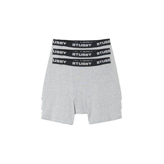 Stussy Boxer Briefs Grey Heather (3 Pack)