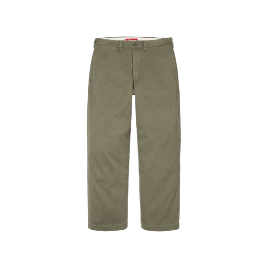 슈프림 워시드 헤링본 치노 팬츠 블랙 - 24FW | Supreme | KREAM