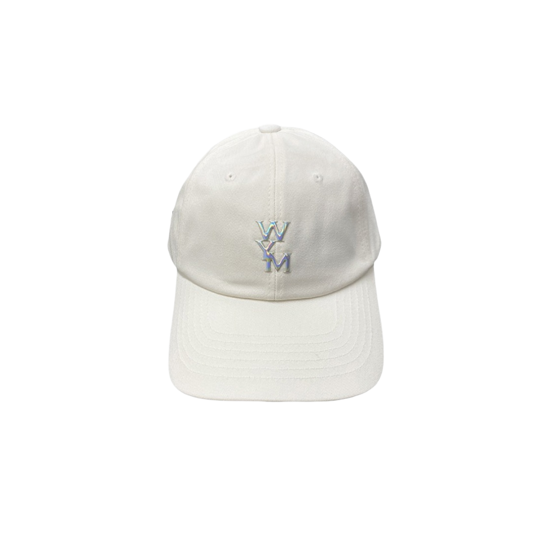 우영미 오로라 엠보싱 볼캡 화이트 - 24SS(Wooyoungmi Aurora Embossed Logo Ball Cap White - 24SS)