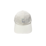 Wooyoungmi Aurora Embossed Logo Ball Cap White - 24SS