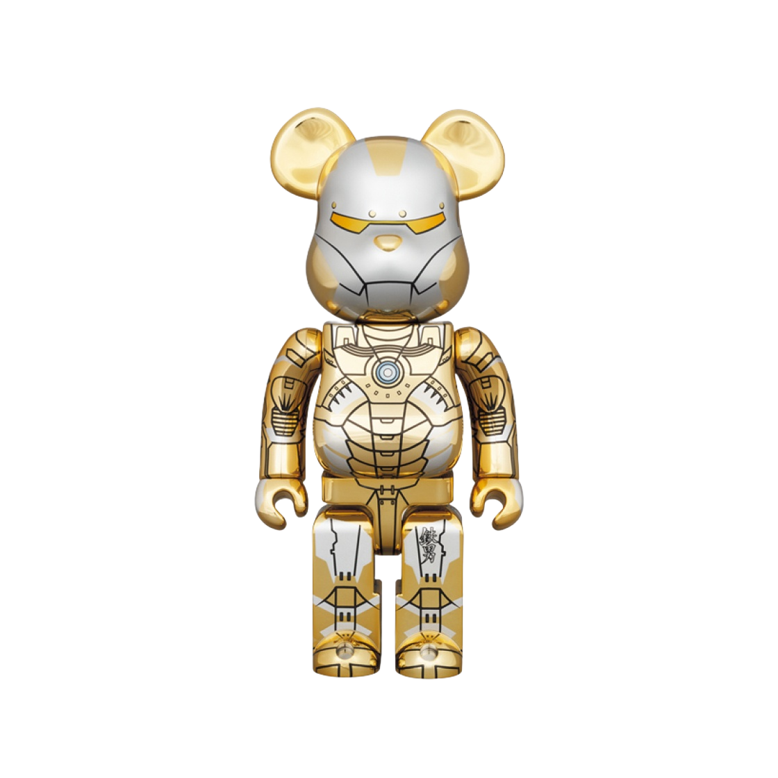 - Bearbrick x Hajime Sorayama Iron Man Reverse 1000% - 대표 이미지 #1