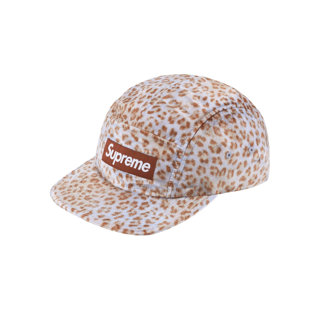 슈프림 레오파드 벨벳 캠프캡 탄 - 24SS | Supreme | KREAM