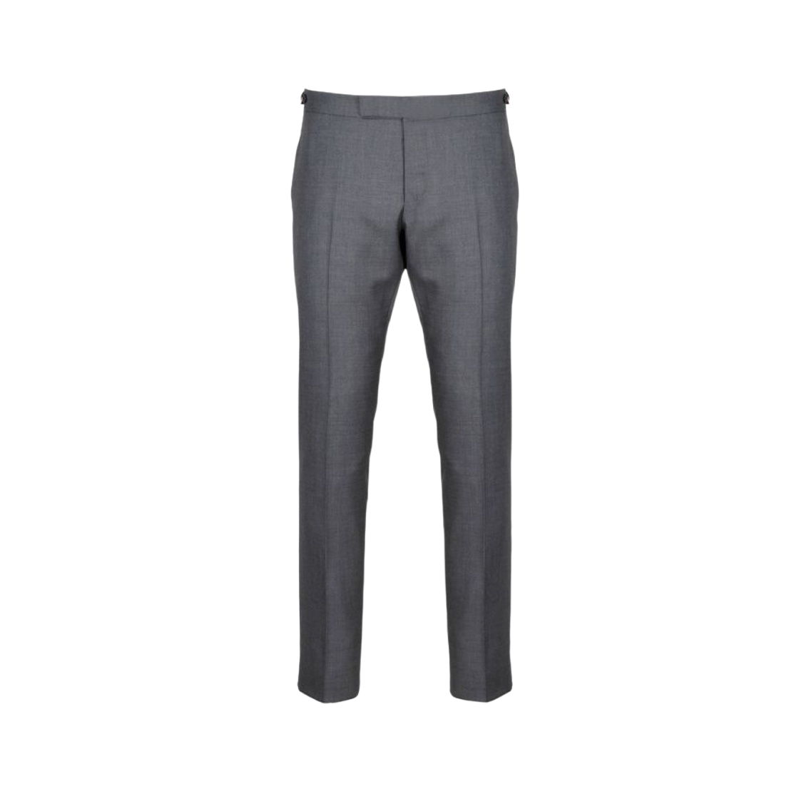 MTC159A-00626-035 Thom Browne Super 120S Twill Low Rise Skinny Side Tab Trousers Medium Grey - 대표 이미지 #1