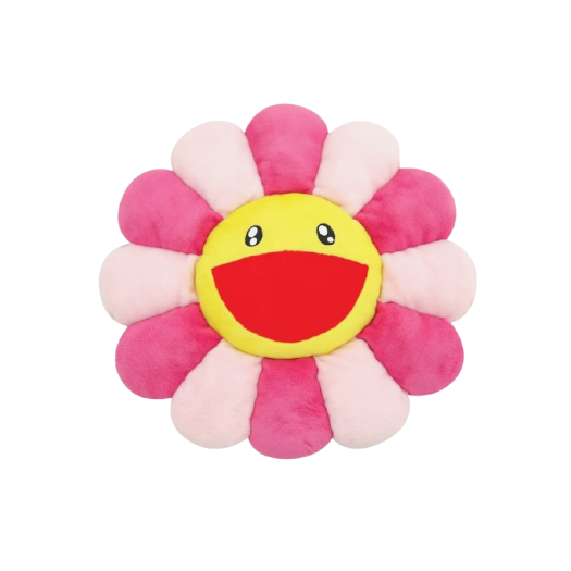 Kaikai Kiki Flower Cushion 30cm Pink Yellow