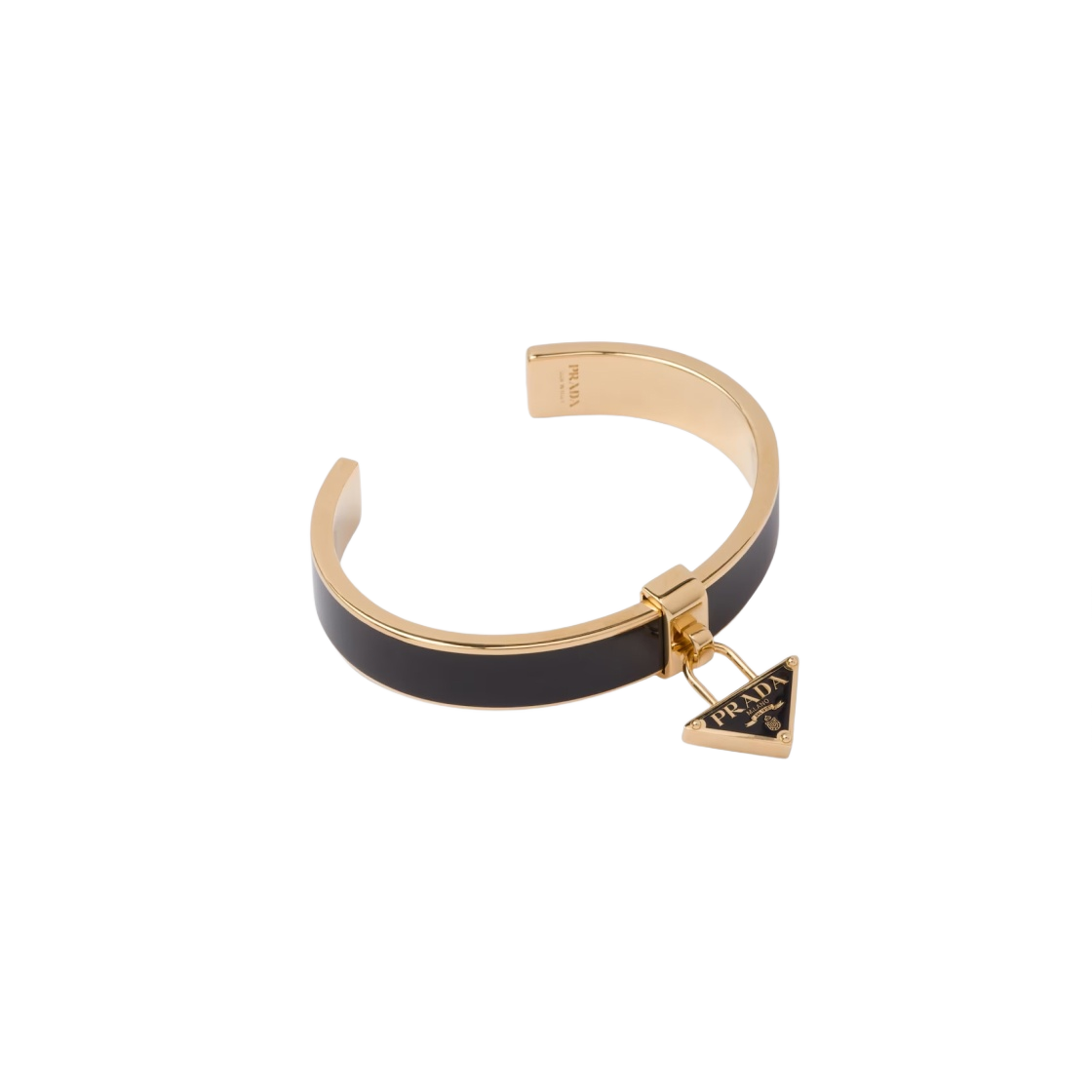 (W) 프라다 메탈 브레이슬릿 블랙 골드((W) Prada Metal Bracelet Black Gold) - 1